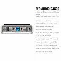 Amplificateur de puissance numérique de classe D GaN à 2 canaux FFR AUDIO D3500