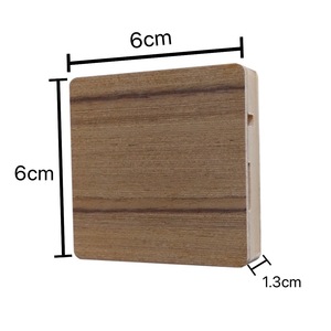 Ouvre-bouteille mains libres en bois – Support de téléphone portable en bois jaune, aimant de réfrigérateur et cadeau promotionnel - Product Image 4