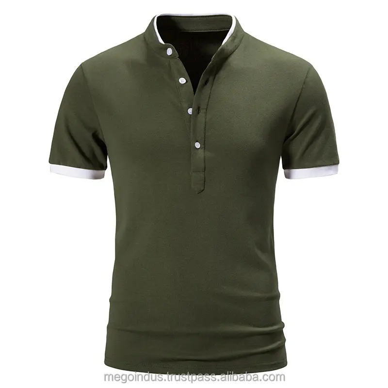 Camisa masculina de golfe básica, camiseta esportiva para verão com gola polo
