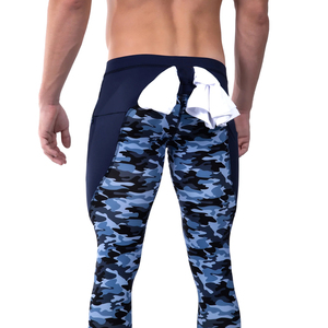 Leggings avec élastique pour hommes, logo personnalisé de qualité supérieure avec leggings pour hommes de haute qualité pour la gym - Product Image 3
