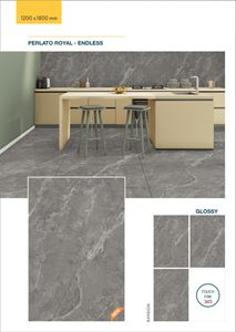 Carrelage en porcelaine Arcadia Premium, finition marbre blanc, 1200x1800mm, brillant, antidérapant, antibactérien, pour murs et sols de villa - Product Image 4