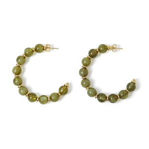 ต่างหูห้อยลูกปัดเรซินแบบสั่งทำต่างหูสตั๊ดสไตล์วินเทจคุณภาพพิเศษขายดี - Product Image 6