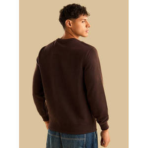 Heavyweight Embroidered <b>Quilted</b> <b>Sweatshirt</b> Solid Streetwear Hoodie Style Long Sleeve Casual Pullover Custom Private Label - Product Image 5