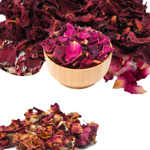 Pétalos de Rosa secos rojos orgánicos de alta calidad Calidad de exportación de fragancia natural de grado A1 - Product Image 1