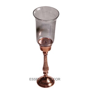 Hot Candle Holder with Glass Votive Modern Wedding Decorative <b>Candlesticks</b> Stand Metal Silver Luxury Handmade Candle Holder - Product Image 2