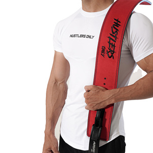 เข็มขัดยกอนิเมะสีแดงแบบเรียบเข็มขัดออกกำลังกายพิมพ์ลายอนิเมะใหม่ออกแบบได้ตามต้องการ - Product Image 1