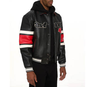 Chaquetas Avirex de cuero para hombre de alta fabricación más vendidas/Chaquetas Avirex de cuero de moda de invierno con estilo de diseño único para hombre - Product Image 6