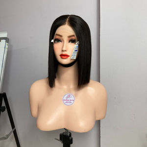 Hot Trend Bone Straight Hair Bob pelucas Super doble dibujado personalizado doble dibujado cabello humano crudo cutícula alineada - Product Image 1