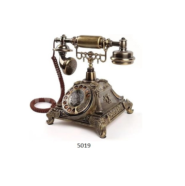 Telpal Rotary Dial Vintage Antique Home Telephone Office Home Decor Antique Style Telephone