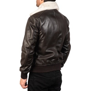 Veste d'hiver pour hommes Nouvelle mode Veste en cuir décontractée pour hommes Couleur personnalisée en cuir véritable Vestes en cuir pour hommes 2025 - Product Image 5