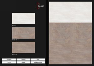 Azulejo de pared de cerámica esmaltada decorativa con azúcar de 300x600mm con la mejor calidad de la India - Product Image 4
