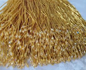 Red <b>bead</b> Fringe <b>trim</b> for haute couture, dance costume <b>trim</b> 5.9 inches - Product Image 4