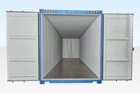 Conteneur maritime sec d'occasion de 40 pieds certifié ISO9001, origine France, à vendre (Dimensions internes : L-5.89M L-2.35M H-2.36M) Prix bas