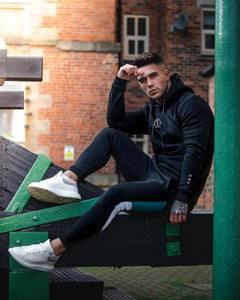 Survêtement à capuche de qualité supérieure ensembles de pantalons hommes sweat décontracté Joggers pantalons de survêtement mâle coton veste automne hiver vêtements de sport - Product Image 5