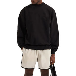 Vêtements pour hommes à prix de gros personnalisés, sweat-shirt à col rond à manches longues en coton pour hommes - Product Image 1