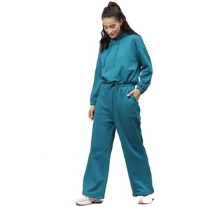 Conjunto de chándal de talla grande personalizado para mujer al por mayor, conjunto de chándal holgado con capucha y Jersey | Servicio OEM - Product Image 1