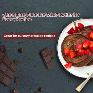 Mélange de crêpes au chocolat certifié FSSC 22000 sans gluten en poudre dans un sac pour recettes prémélangées - Product Image 3