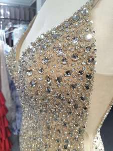 2026 Female Evening Party Dress Gold Beaded <strong>Ball</strong> Long Prom <strong>Gown</strong> with Sexy Back Floor-Length Night <strong>Gown</strong> with Appliques - Product Image 6