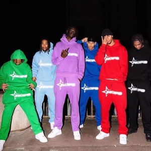 <b>Pullover</b> <b>Men</b> Hoodie and Pants Puff Printing <b>Men</b> Sweatsuit Customized Hoodie Sweatsuits Causal Jogger Tracksuit Sweatpants Set - Product Image 1