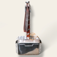 Thor Mjolnir Hammer coleccionable 1:1 Cosplay disfraz Prop juguete Metal con soporte para fanáticos y coleccionistas de Marvel