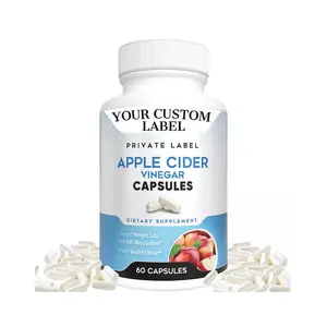 Capsules de vinaigre de cidre de pomme par Vox Nutrition, formule de perte de poids, suppression de l'appétit, vitamines, supplément, marque privée USA