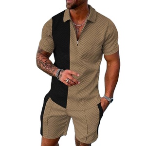 Conjunto de Camiseta y Pantalones Cortos para Hombre de Dos Piezas, Logotipo Personalizado, Talla Grande, Transpirable, de Secado Rápido, Algodón de Verano, Alta Calidad, Venta al Por Mayor - Product Image 1
