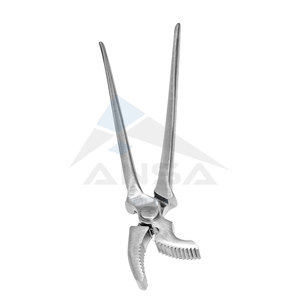 Premium 14-Inch Farrier Hoof Nail Clincher Heavy-Duty Curved Jaw Equine Farrier Tool Hecho de acero al cromo vanadio - Product Image 2