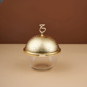 Khajoor หม้อแก้วพร้อมค้อนทำงานถ้วยอาราบิคสีเงินสำหรับวางวันที่ที่บ้านถ้วยช็อคโกแลต - Product Image 5