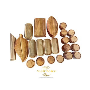 Viet Choice Ecológico Personalizable 100% Bandeja de madera natural Fabricante mayorista en Vietnam Varias opciones disponibles - Product Image 1