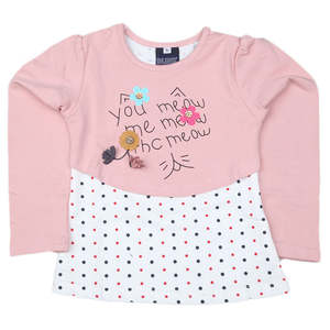 Camiseta de manga larga para niñas, 2 piezas - Melocotón - Product Image 1