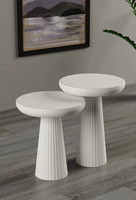 Juego de mesa de centro lateral de seta de 3 piezas de madera hecha a mano meticulosamente duradera de Artex Thien Thanh