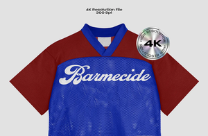 Nuevo diseño de camiseta de fútbol americano, camiseta de fútbol de tela de malla transpirable con mangas cortas, camisetas de fútbol por sublimación - Product Image 2