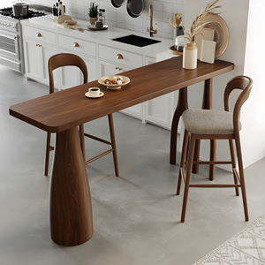 เฟอร์นิเจอร์โต๊ะบาร์บ้านร้านอาหารคาเฟ่กลางแจ้งวัสดุไม้สักธรรมชาติ-Divo - Product Image 5