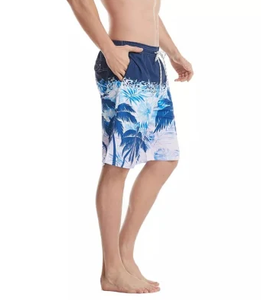 กางเกงว่ายน้ำสำหรับผู้ชายกางเกงขาสั้นชายหาดแบบลำลองพิมพ์ลายซับลิเมชันสีพื้นสไตล์สตรีทสูงแห้งไวงานตามสั่งแบบ2024 - Product Image 4