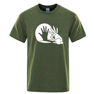 Camiseta personalizada lisa con serigrafía de alta calidad para hombre, venta al por mayor, Camiseta básica informal de algodón suave de verano 300 GSM para hombre - Product Image 3