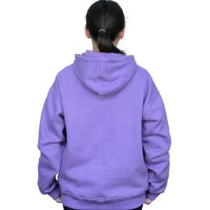 Felpa con cappuccio lavanda per donna in pile di cotone con cappuccio Casual Streetwear pronto a non spedire alcuna tariffa con consegna rapida - Product Image 2