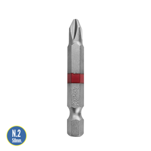 Destorpuntas Largos Phillips N. 2 (2 Pezzi) Acciaio S2 al Cromo Vanadio - Product Image 2