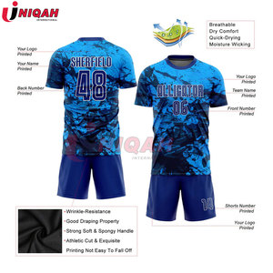 Camiseta de Fútbol Personalizable de Alta Calidad para Hombre, Uniforme con Impresión Digital, 100% Algodón, Nombre del Equipo Personalizado, Excelente Conjunto Deportivo - Product Image 5
