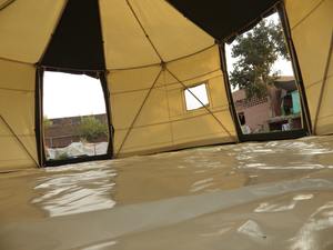 เต็นท์ Yurt House หรูสำหรับกลางแจ้ง4ฤดูกาล,เต็นท์ Yurt มองโกเลียกันลมเต็นท์แกลมปิ้งบ้านไม้กรอบ Yurt หรูสำหรับบ้านมองโกเลีย - Product Image 6