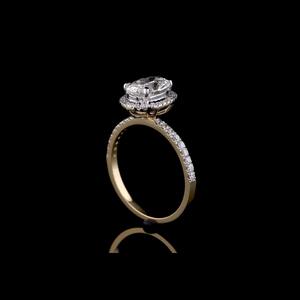 Anillo de compromiso de diamante cultivado en laboratorio Premium corte ovalado IGI certificado VVS2 E Color proveedor de joyería al por mayor de alta calidad - Product Image 6