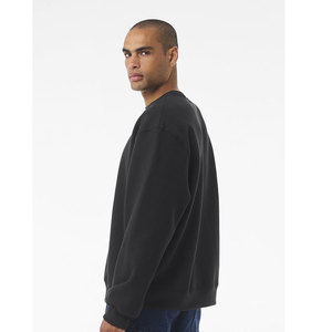 Venta al por mayor de los hombres de cuello redondo de gran tamaño de alta calidad en blanco pulóver sudadera de manga larga - Product Image 3