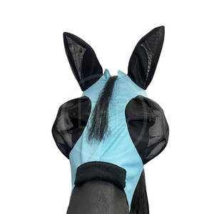 Protector Facial de Malla Anti-Moscas para Caballos, Personalizado para Protección de Orejas y Nariz, Secado Rápido, Diseño Cómodo, Poliéster - Product Image 2