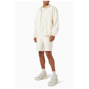 Survêtement pour hommes en gros 2025, veste à fermeture éclair intégrale de haute qualité personnalisée avec impression de logo personnalisé et design de shorts personnalisés - Product Image 1