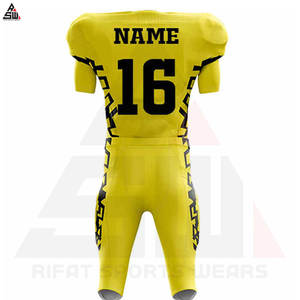 Uniformes de football américain personnalisés de haute qualité, sublimés, avec nom d'équipe inclus, kits d'entraînement en gros - Product Image 2