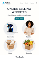 Diseño de Sitios Web Profesionales para Mercados, Experto en Web en India que Ofrece Presencia en Comercio Electrónico Confiable y Asequible