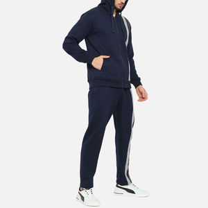Wholesale Fitness Apparel Custom 2 Piece Hoodie and <b>Joggers</b> Tracksuit Set <b>Oversized</b> 400gsm Cotton Fleece Slim Fit Men Tracksuit - Product Image 6
