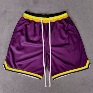 Pantalones Cortos Deportivos Casuales para Hombre, de Secado Rápido, con Bolsillos, para Baloncesto, Entrenamiento, Transpirables, de Poliéster, Cintura Media, Estilo Vintage - Product Image 1