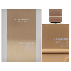 Al Haramain ambra Oud-White Edition per Unisex 3.4 oz fresco EDP Spray liquido Parfum - Product Image 1