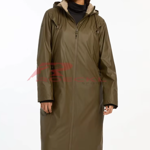 Abrigo largo de equitación de alta calidad para mujer, venta al por mayor, tejido transpirable regulador térmico aislado, modelado ergonómico, ecuestre - Product Image 1