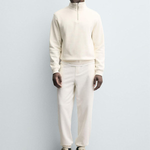 เสื้อกันหนาวแขนยาวสำหรับผู้ชายผ้าฟลีซนุ่มใส่สบายสวมใส่สบายชั้นนอกมีสไตล์เหมาะสำหรับสตรีทแวร์ยิมหรือฤดูหนาว - Product Image 1